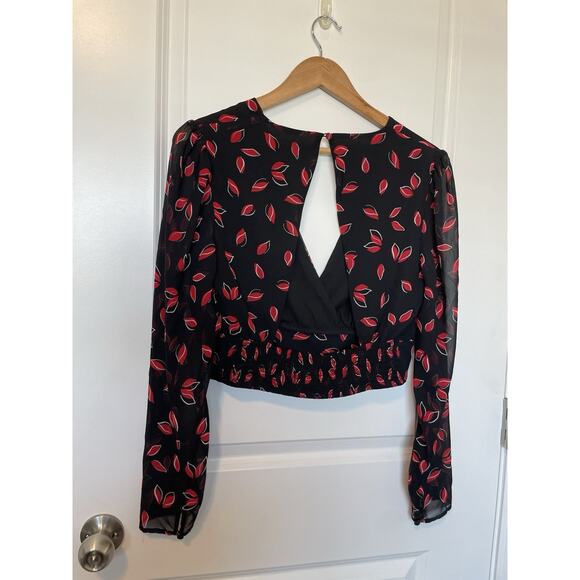 Express Crop Top Blouse Sz Medium - Picture 3 of 7